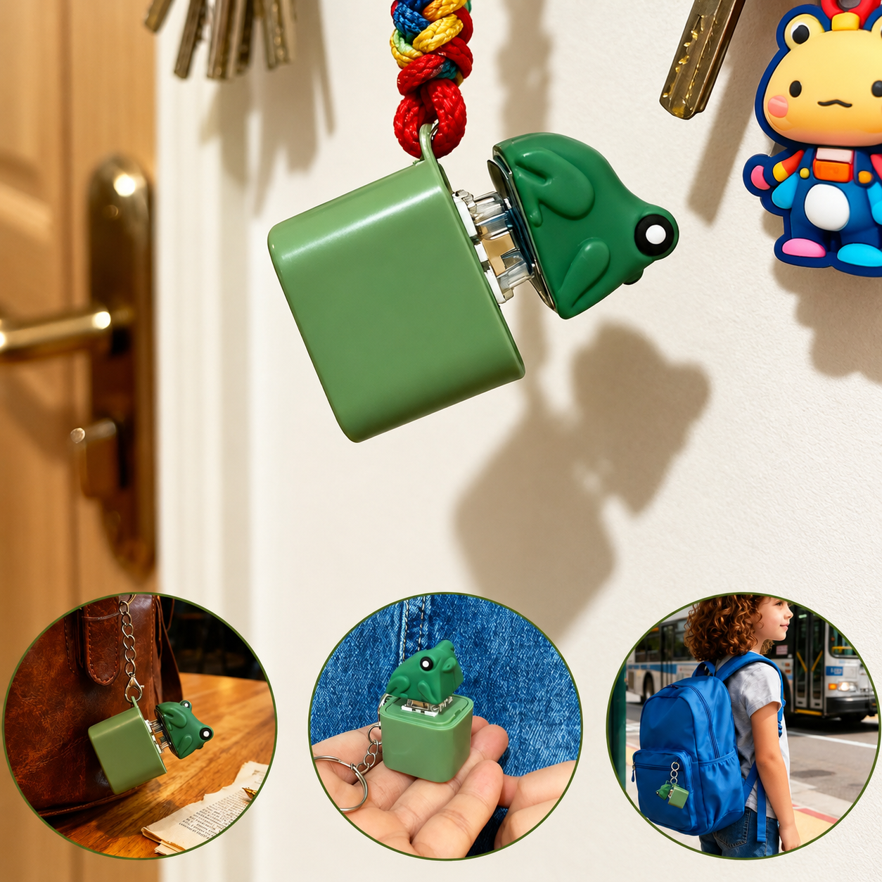 Ribbitz™ GlowCroak Light-Up Frog Keychain