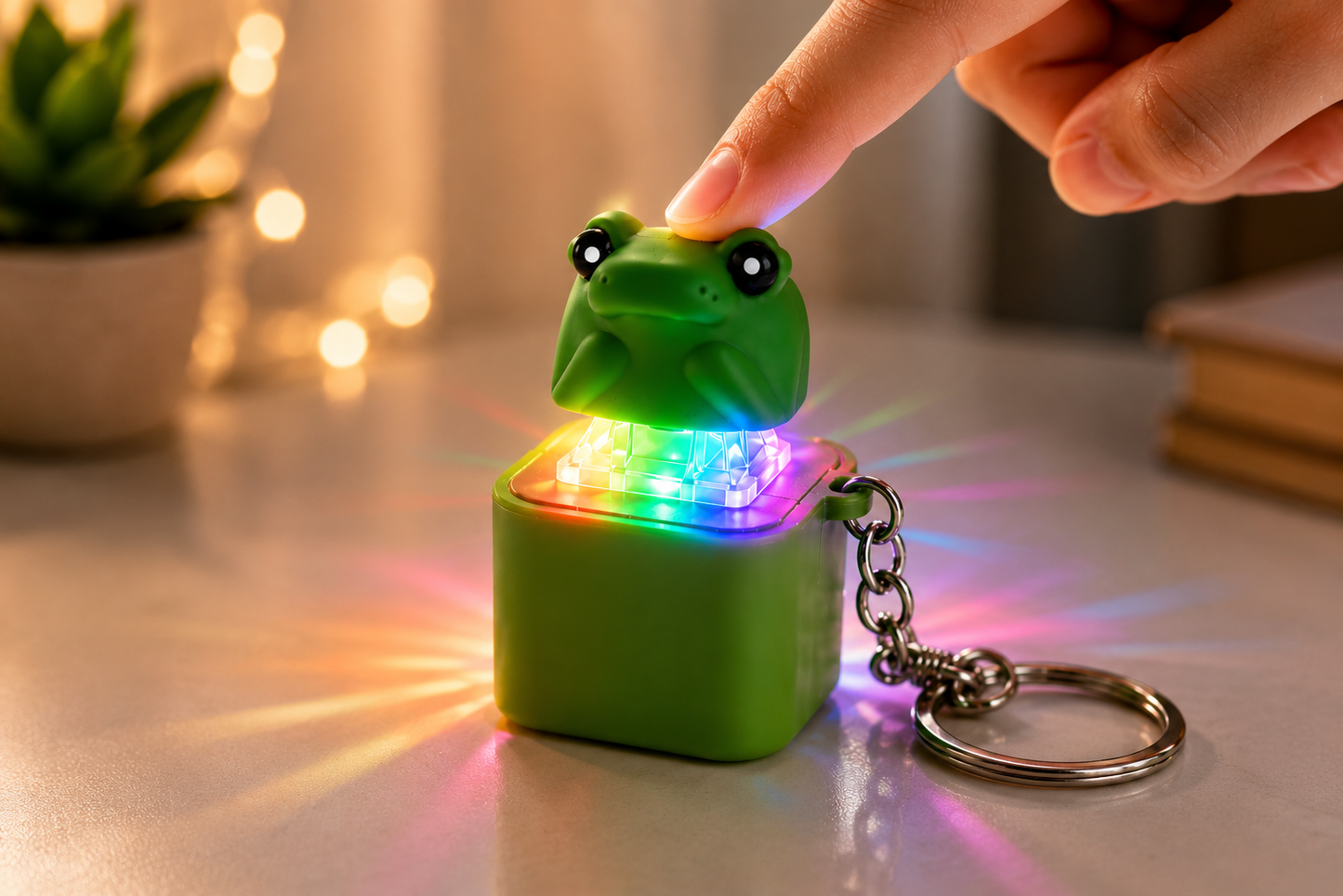 funny frog keychain