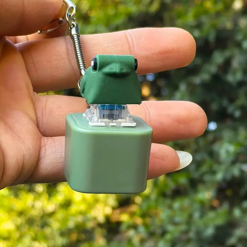ribbit sound keychain