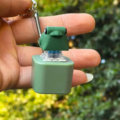 ribbit sound keychain