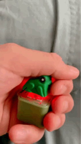 Ribbitz™ GlowCroak Light-Up Frog Keychain